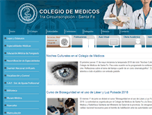Tablet Screenshot of colmedicosantafe1.org.ar